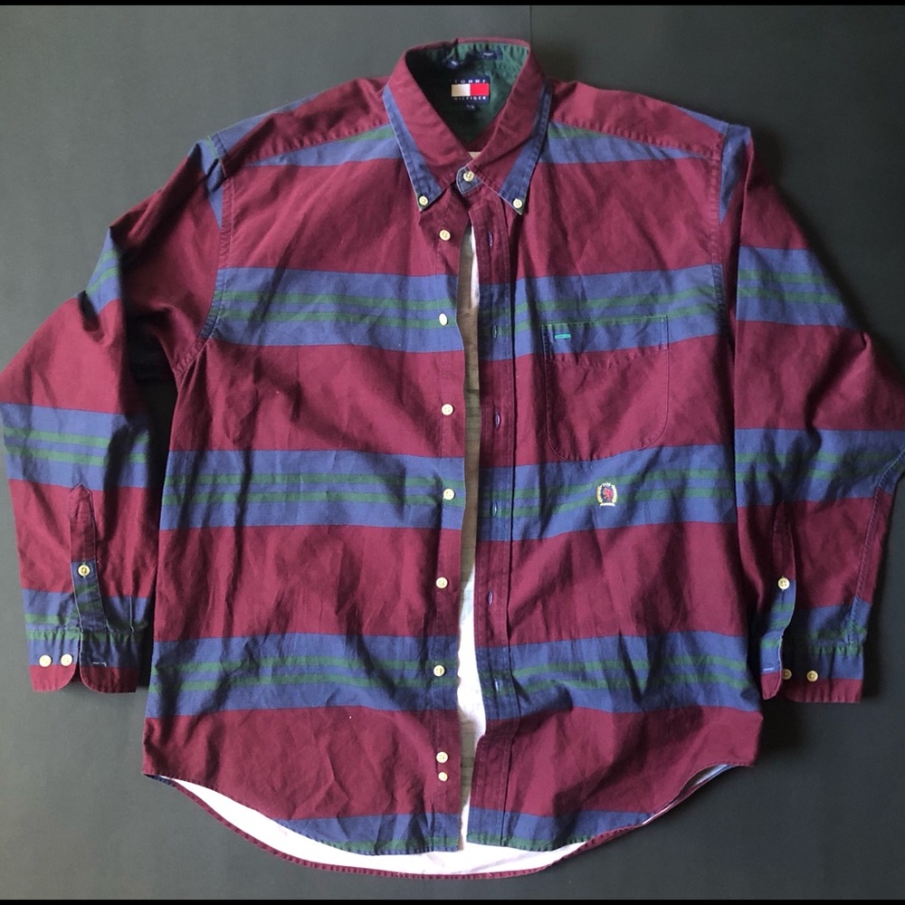90s Tommy Hilfiger stripe buttondown